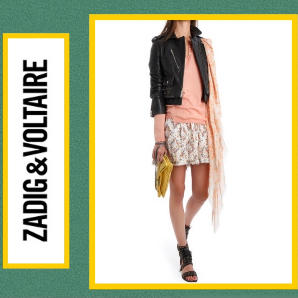 Zadig & Voltaire Violette Print Mini Skirt